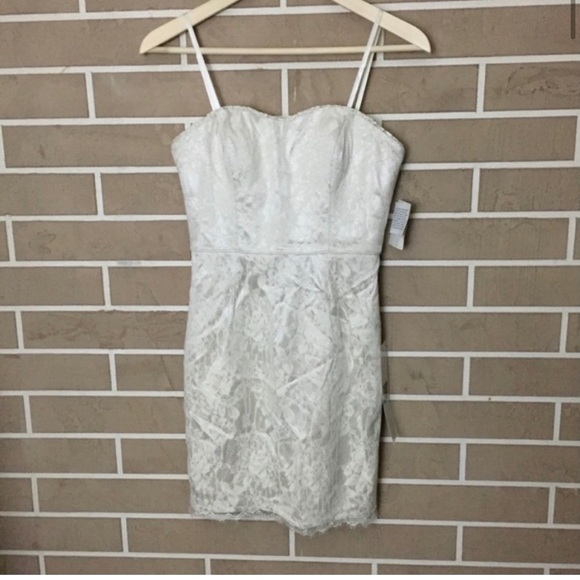 Aidan Mattox Dresses & Skirts - AIDAN Aidan Mattox Ivory Lace Corset Dress